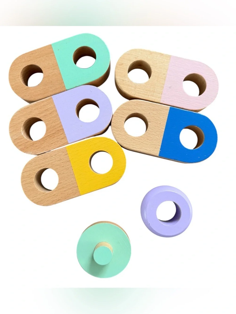 Kiwico Panda Crate Peg Board Bars/ Beads Replacement Pieces Only